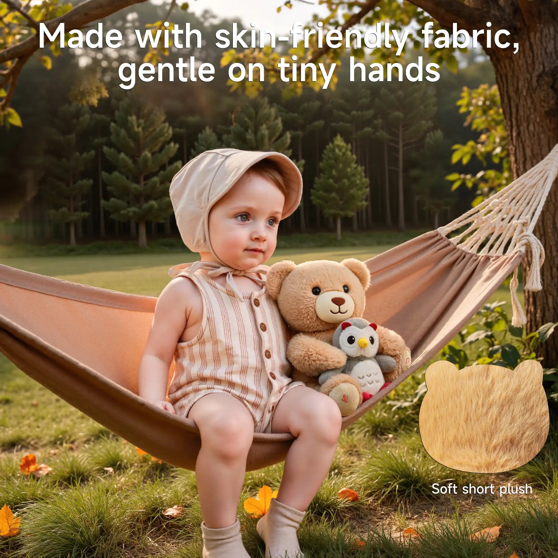 Teddy Bear Plush Toy with Voice Recording & Nursery Rhymes – Interactive Stuffed Animal with Movement, Talking & Singing Features, Soft Musical Gift for Toddlers and Kids