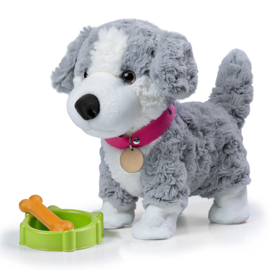 Interactive Border Collie Plush Toy – Realistic Stuffed Puppy That Walks & Sings – Electronic Musical Dog for Kids – Perfect Gift for Toddlers