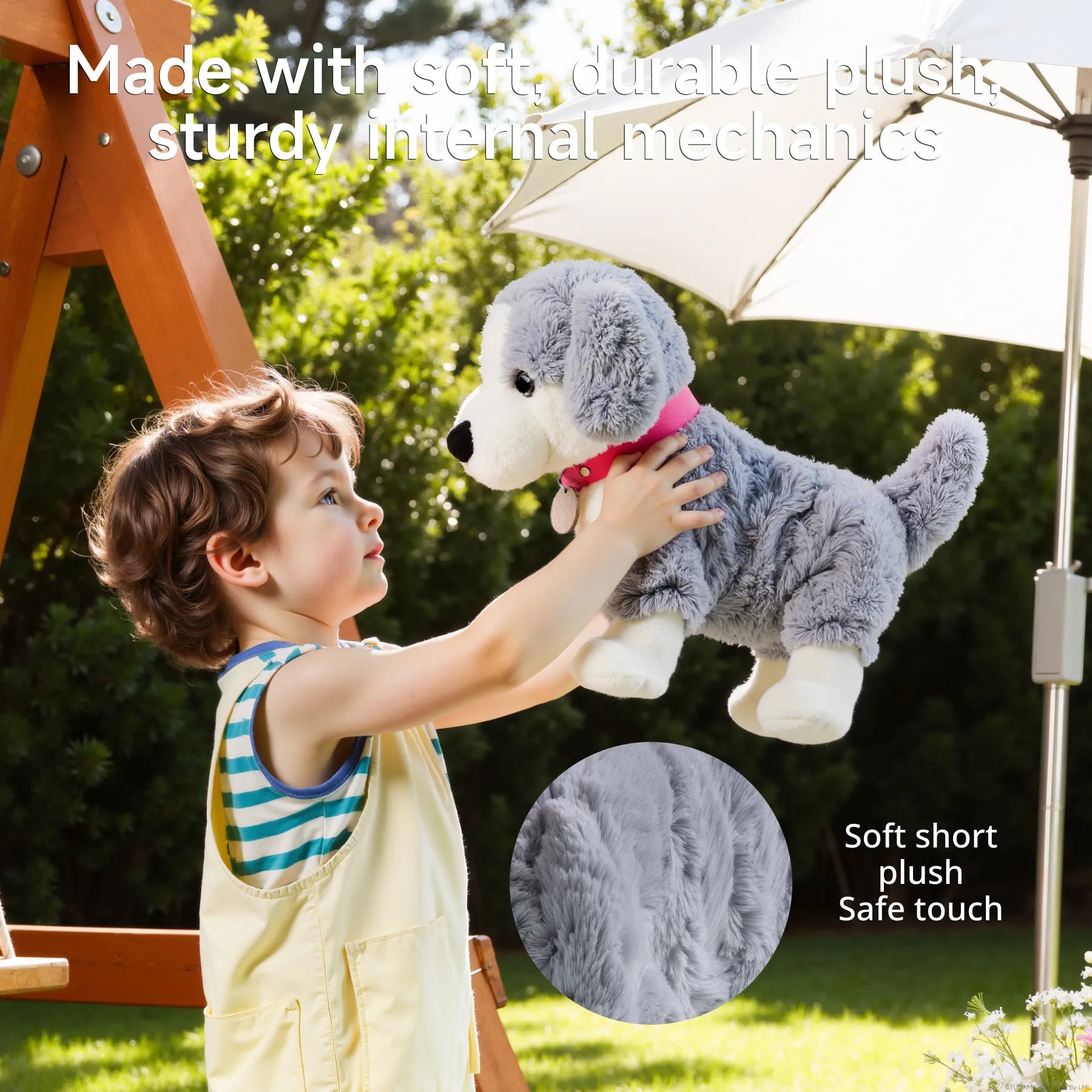 Interactive Border Collie Plush Toy – Realistic Stuffed Puppy That Walks & Sings – Electronic Musical Dog for Kids – Perfect Gift for Toddlers