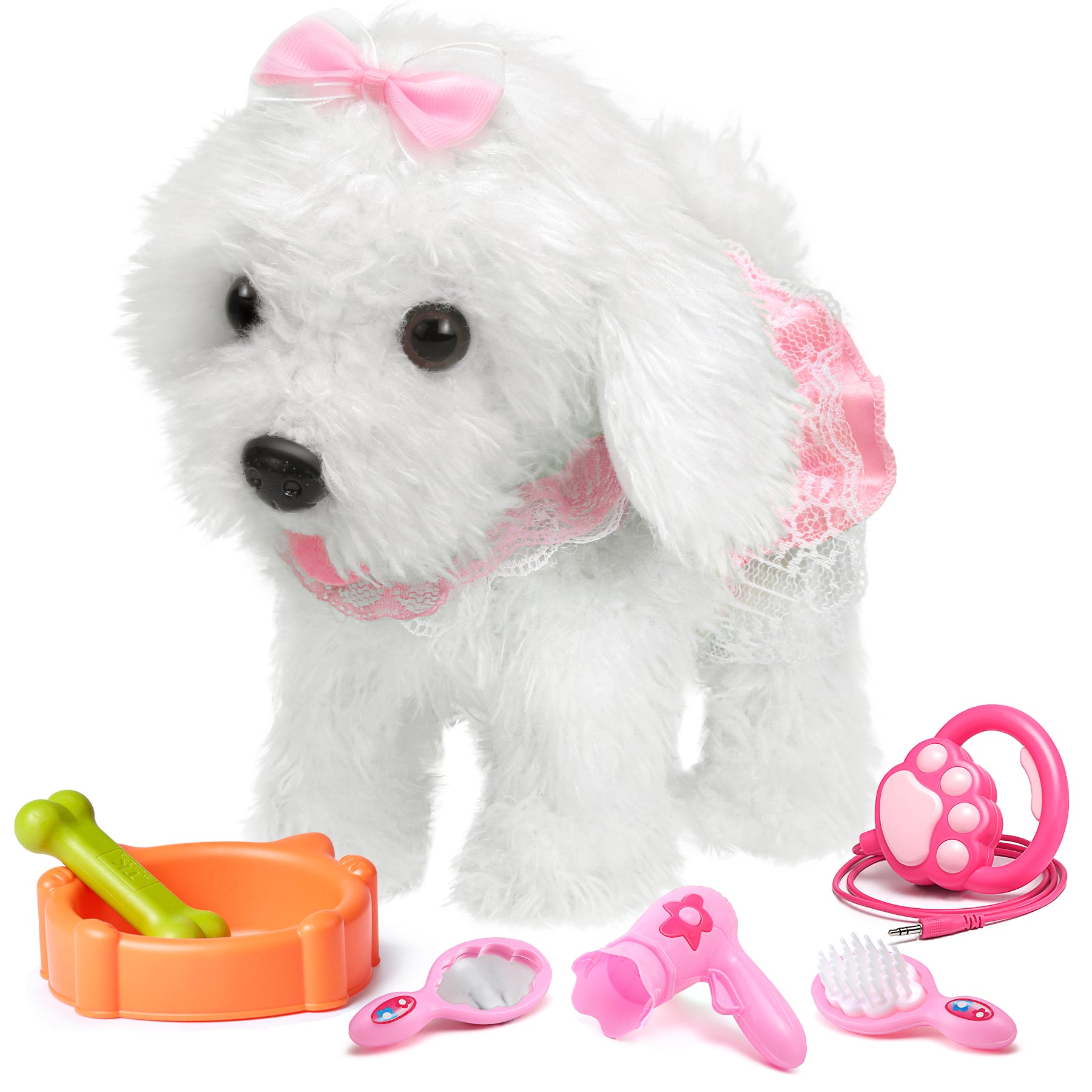 Walking Barking Toy Dog with Remote Control Leash